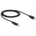<span>Кабел</span> DeLock, USB-C мъжко - USB-B мъжко, USB 2.0, 1.0 м, Черен <span class='catalog-num-in-name'>DELOCK-83603</span> - 