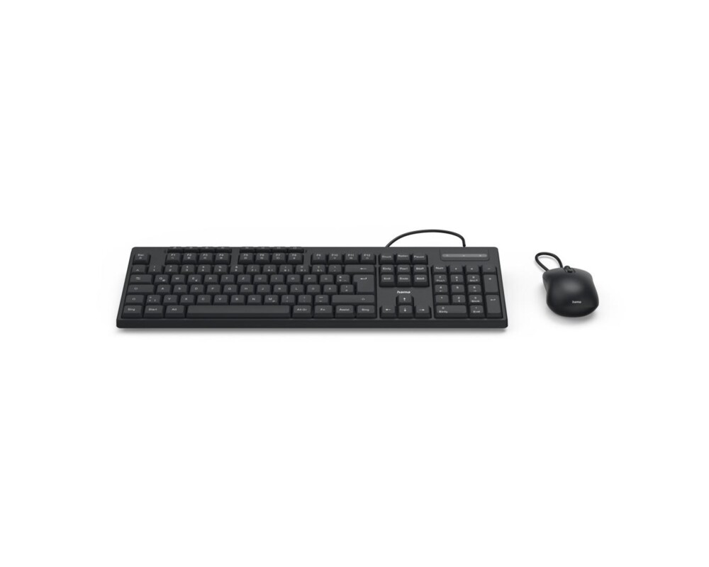 Клавиатура HAMA Жичен комплект клавиатура и мишка CKM-200, USB-A, USB-C 6