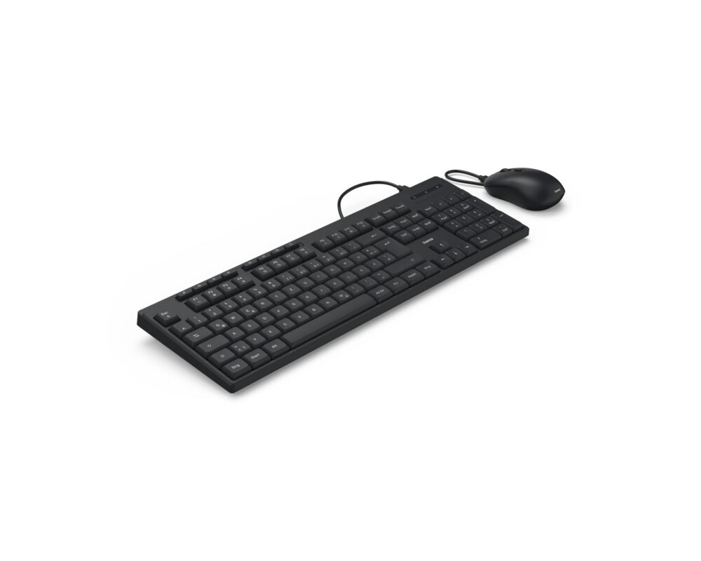 Клавиатура HAMA Жичен комплект клавиатура и мишка CKM-200, USB-A, USB-C 4