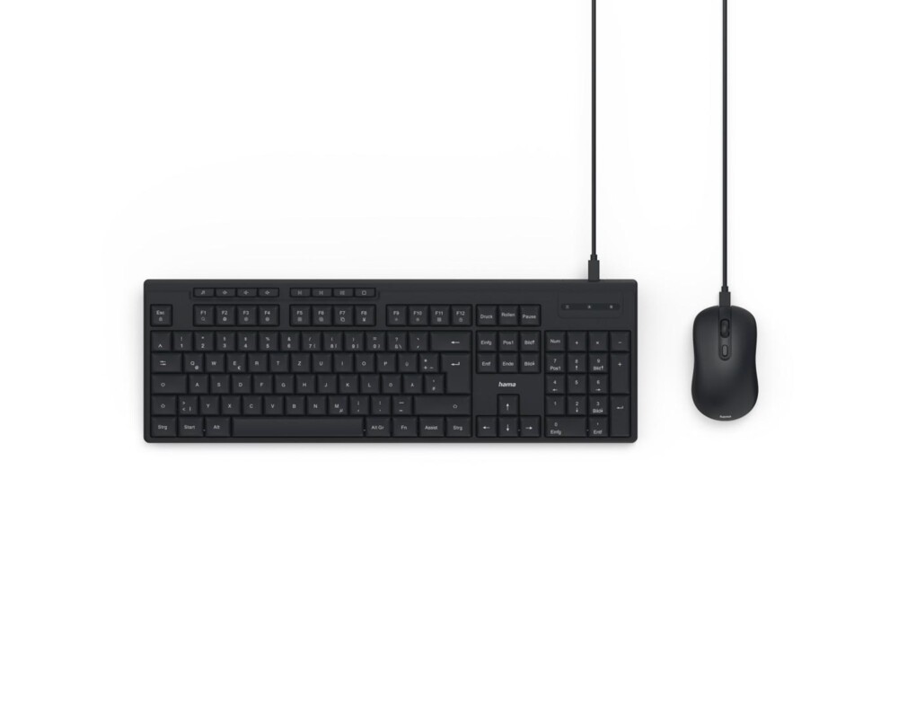 Клавиатура HAMA Жичен комплект клавиатура и мишка CKM-200, USB-A, USB-C 7