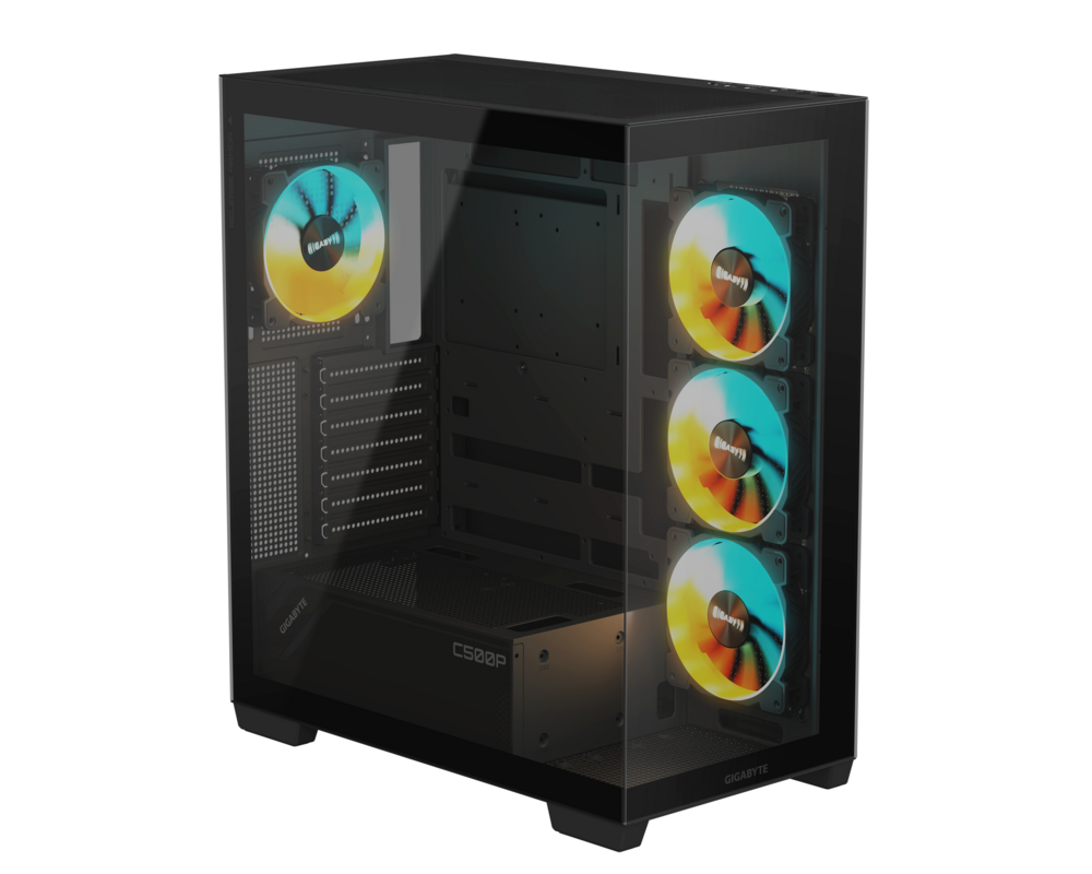Кутия Gigabyte C500 PANORAMIC Stealth Black - Mid-Tower 2