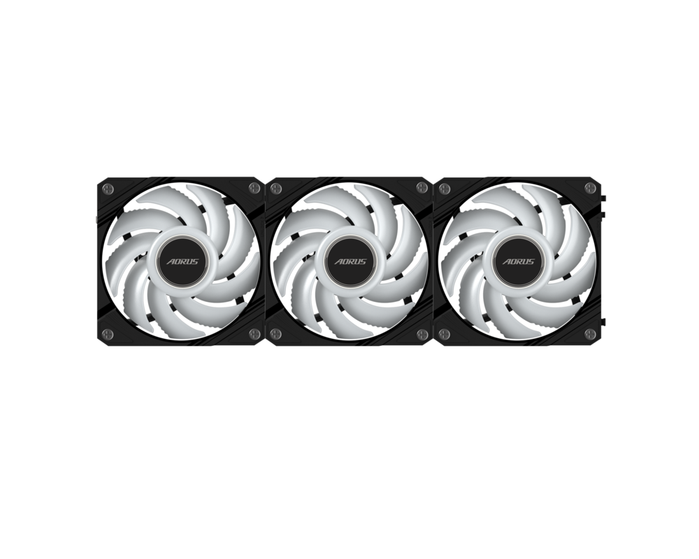 Вентилатор Комплект вентилатори GIGABYTE AORUS EZ CHAIN 120 Black 3-Pack ARGB 6