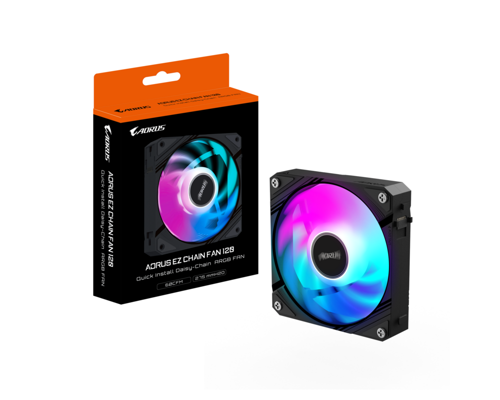 Вентилатор GIGABYTE AORUS EZ CHAIN 120 Black ARGB 7