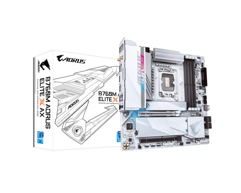 Дънна платка GIGABYTE B760M AORUS ELITE X AX 4