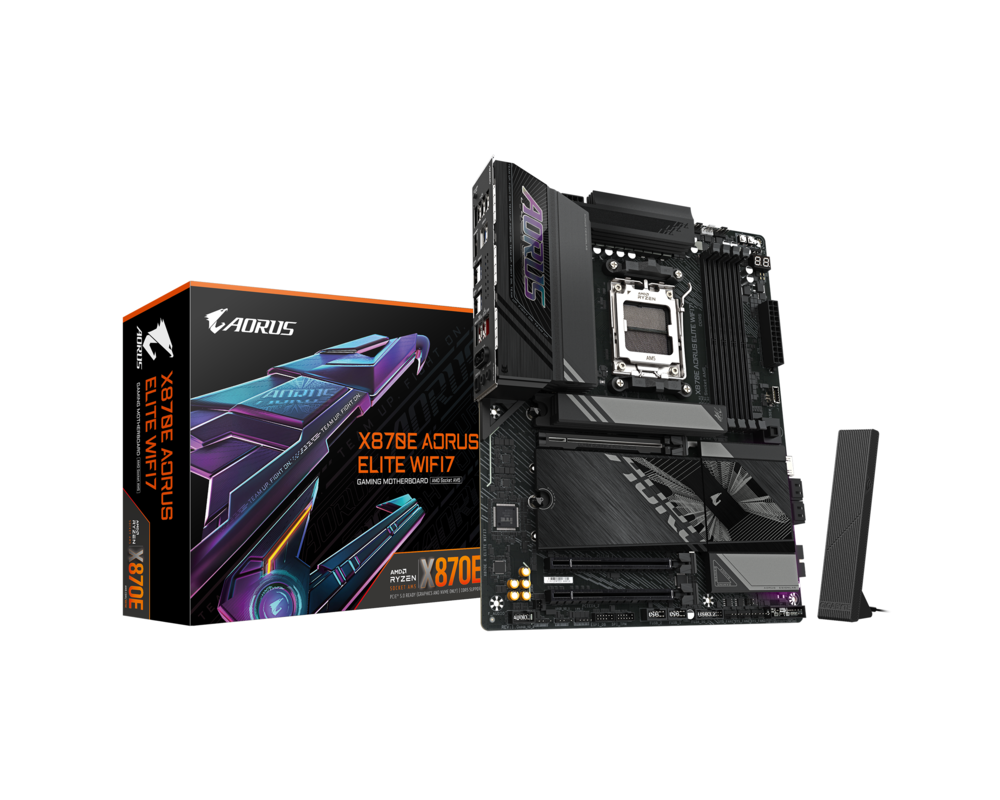 Дънна платка GIGABYTE X870E AORUS ELITE WIFI 7, Socket AM5 6