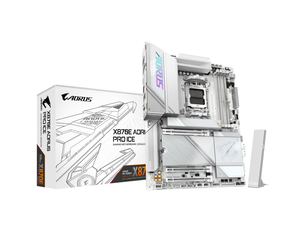 Дънна платка GIGABYTE X870E AORUS PRO ICE, Socket AM5 6