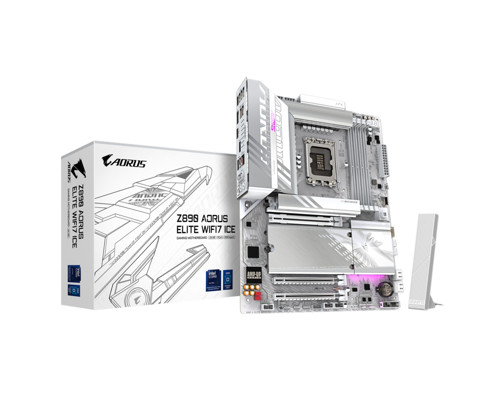 Дънна платка GIGABYTE Z890 AORUS ELITE WIFI 7 ICE, LGA 1851 6