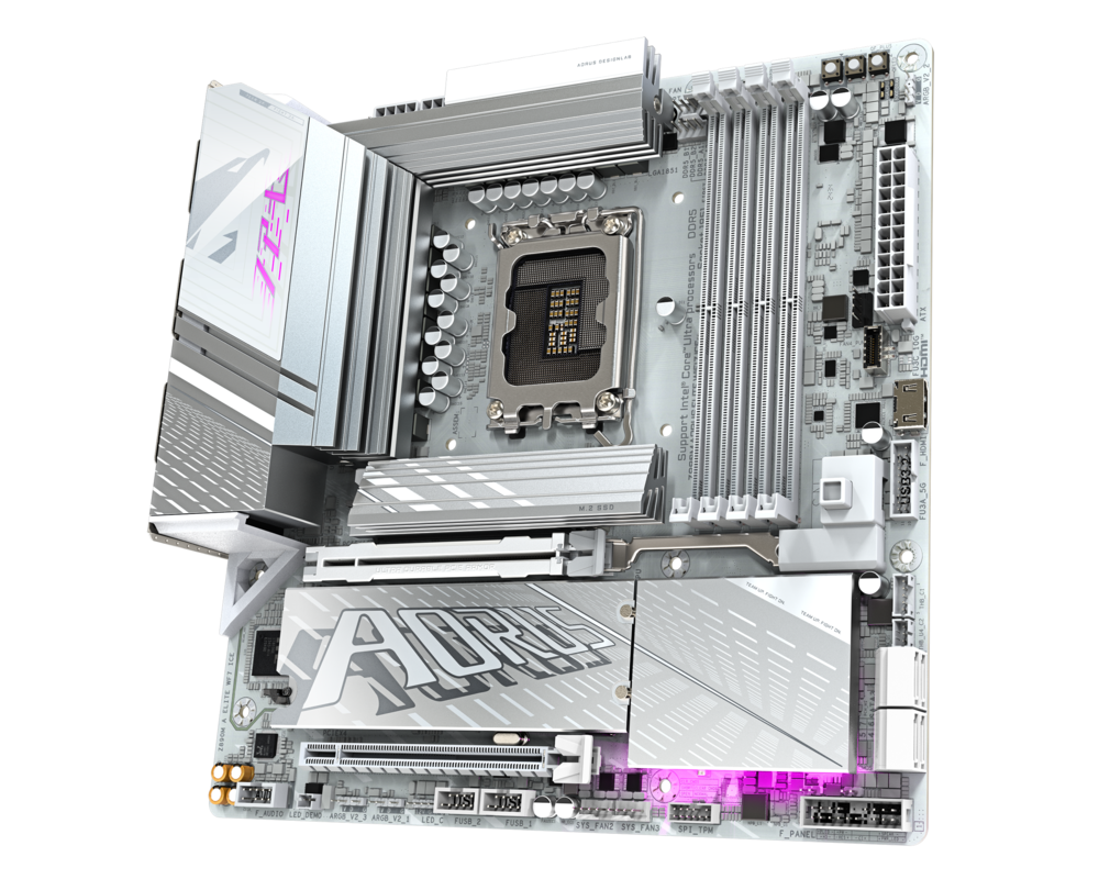 Дънна платка GIGABYTE Z890M AORUS ELITE WIFI 7 ICE, LGA 1851 4