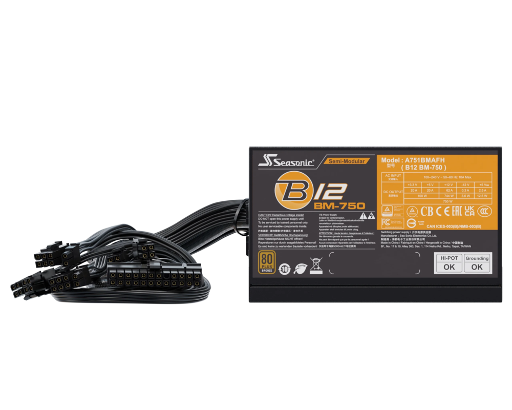 Захранване Seasonic B12BM 750W Bronze 85+ 6