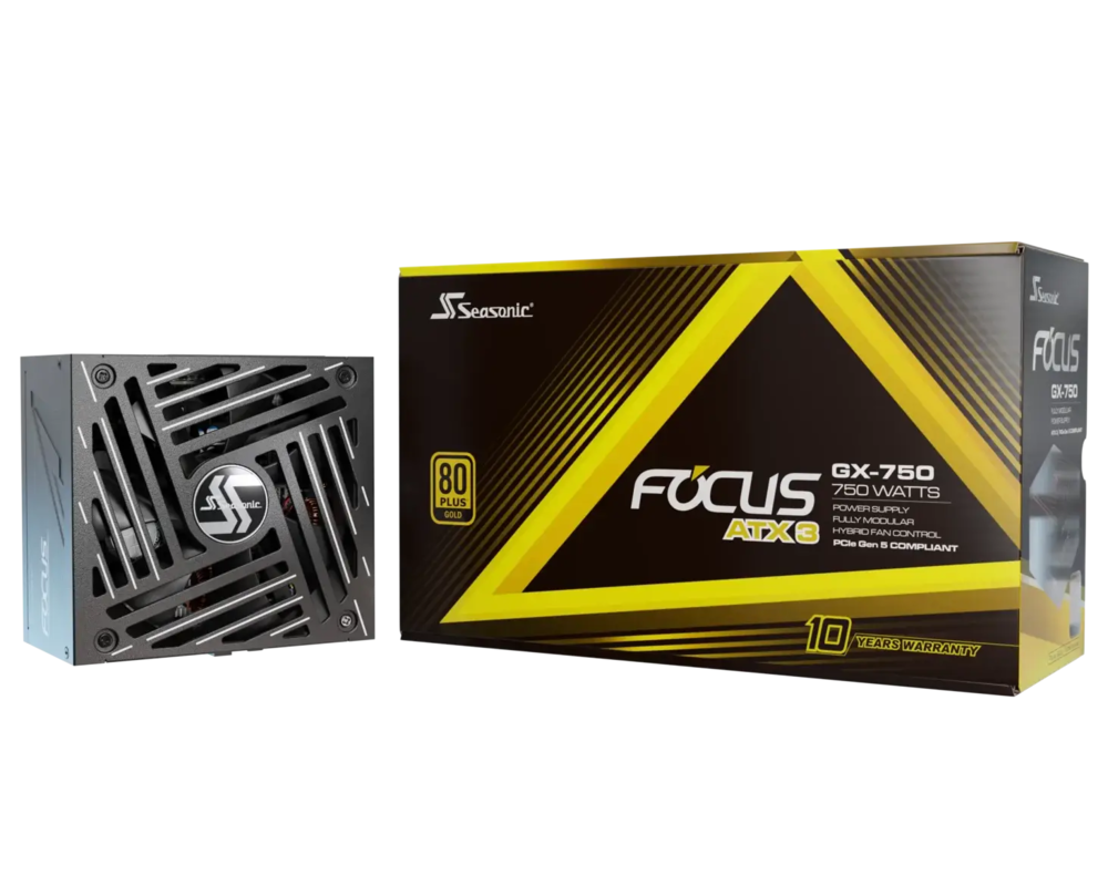 Захранване SEASONIC FOCUS GX-750 (2024) 750W 80+ Gold, Fully Modular 8