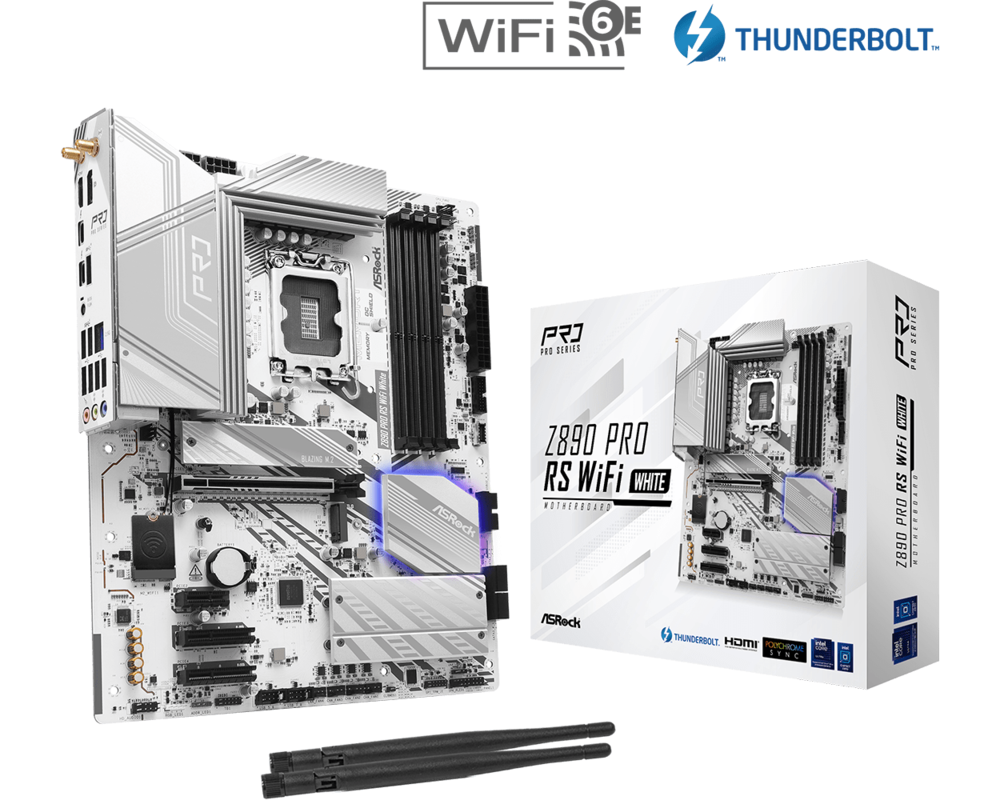 Дънна платка ASROCK Z890 Pro RS WiFi White ATX LGA1851 11