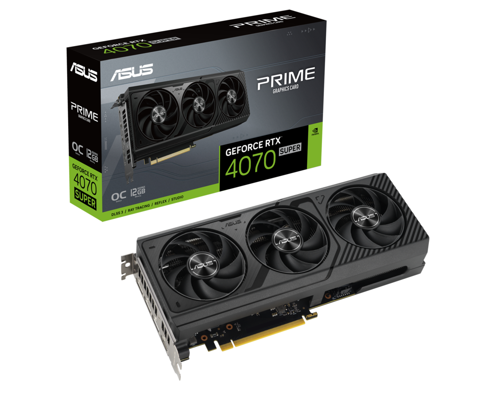 Видеокарта ASUS PRIME RTX 4070 SUPER OC 12GB GDDR6X 8
