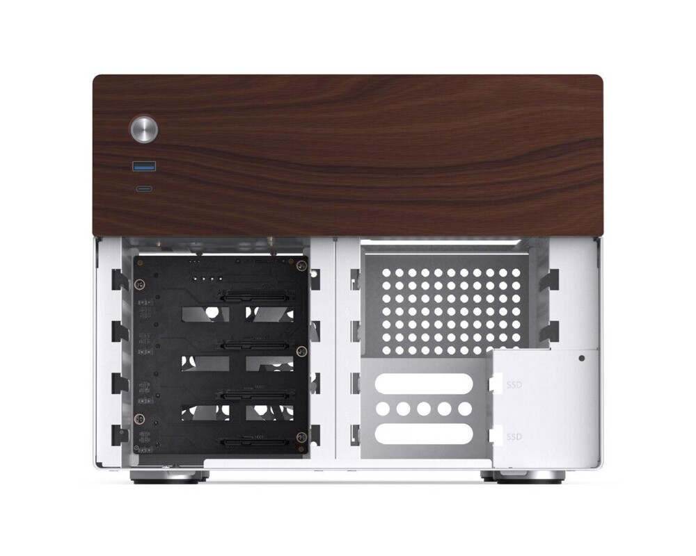 Кутия Jonsbo N4 NAS, m-ATX, Бяла 7