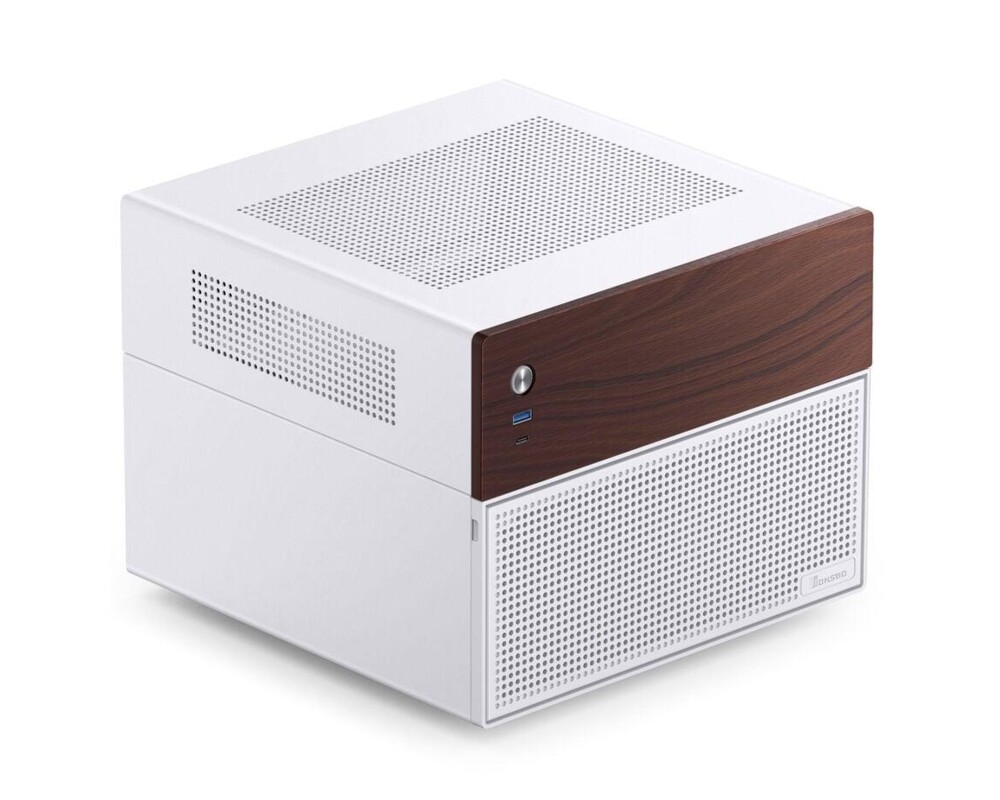 Кутия Jonsbo N4 NAS, m-ATX, Бяла