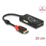 <span>Адаптери</span> DeLock, DisplayPort 1.2 мъжко > VGA / HDMI / DVI женско, 4K <span class='catalog-num-in-name'>DELOCK-62902</span> - 