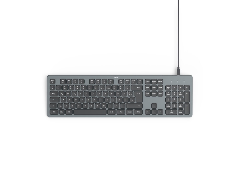 Клавиатура HAMA Жична Клавиатура "CK-400", USB, светеща, пълен размер, черна 4