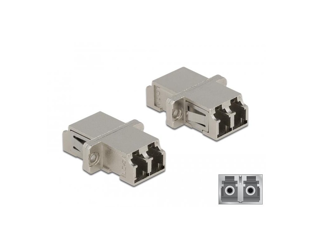 Аудио кабел Конектор за оптични влакна Delock, LC Duplex женско - LC Duplex женско 2