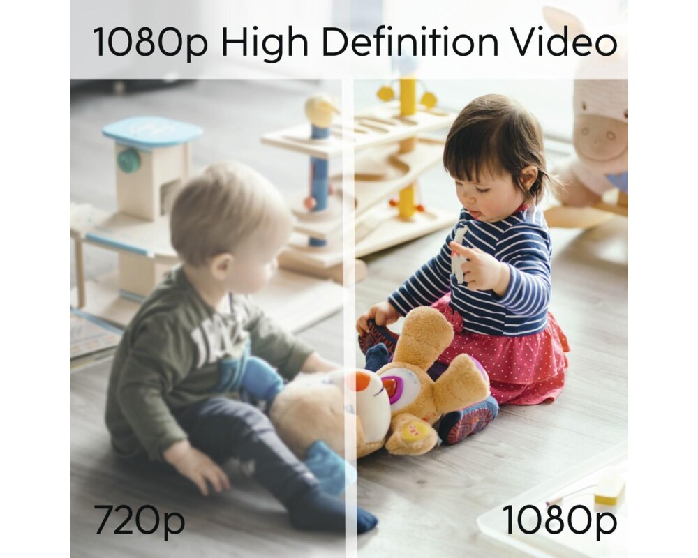 Цифрова IP камера HAMA WiFi  1080p, за закрити помещения, въртяща се, сензор за движение, черна 7