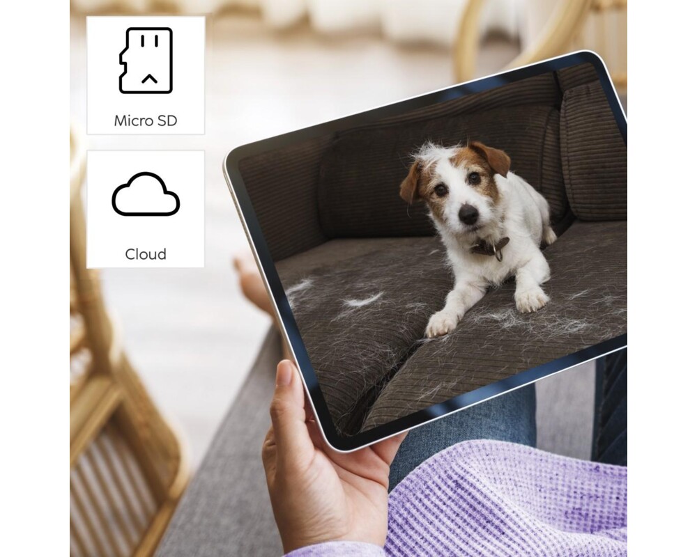Цифрова IP камера HAMA WiFi  1080p, за закрити помещения, въртяща се, сензор за движение, черна 15