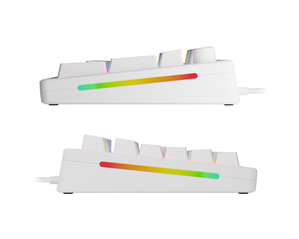 Клавиатура Геймърска механична клавиатура Glorious GMMK 3 100% White - Fox Linear Switches 5