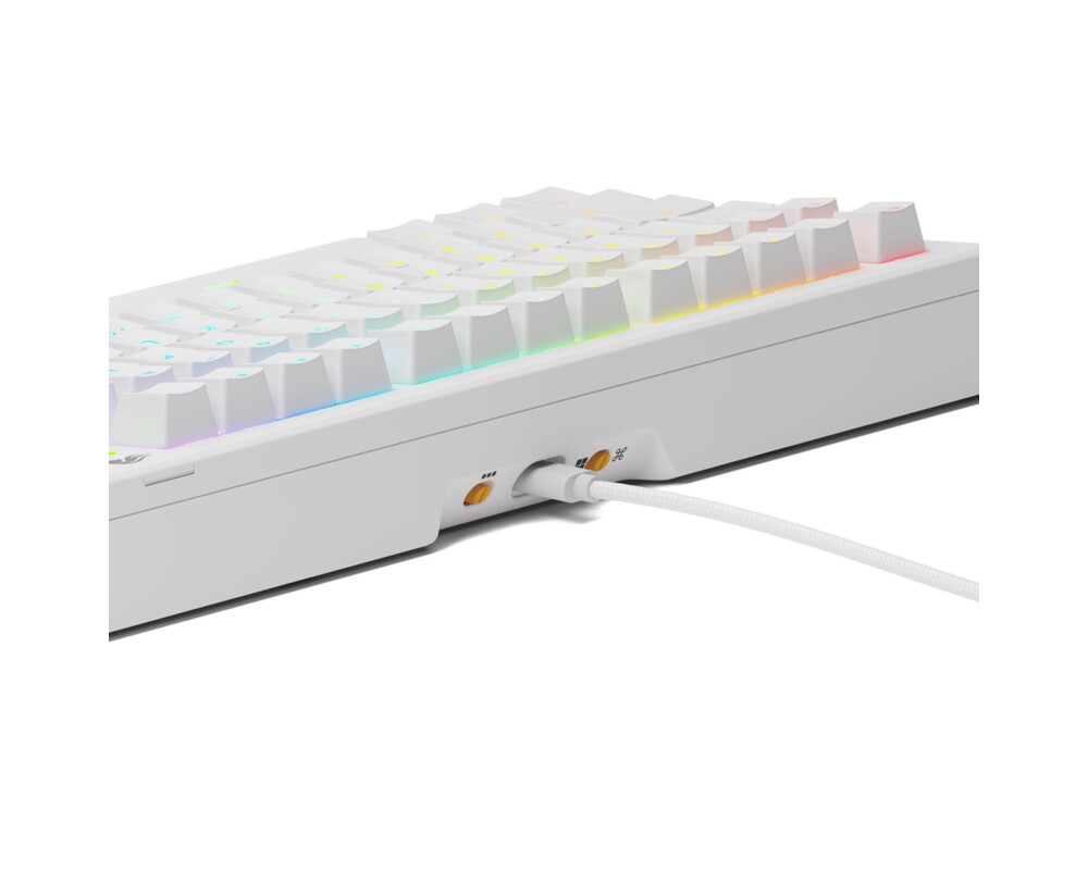 Клавиатура Геймърска механична клавиатура Glorious GMMK 3 75% White - Fox Linear Switches 4