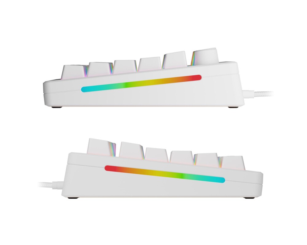 Клавиатура Геймърска механична клавиатура Glorious GMMK 3 75% White - Fox Linear Switches 3