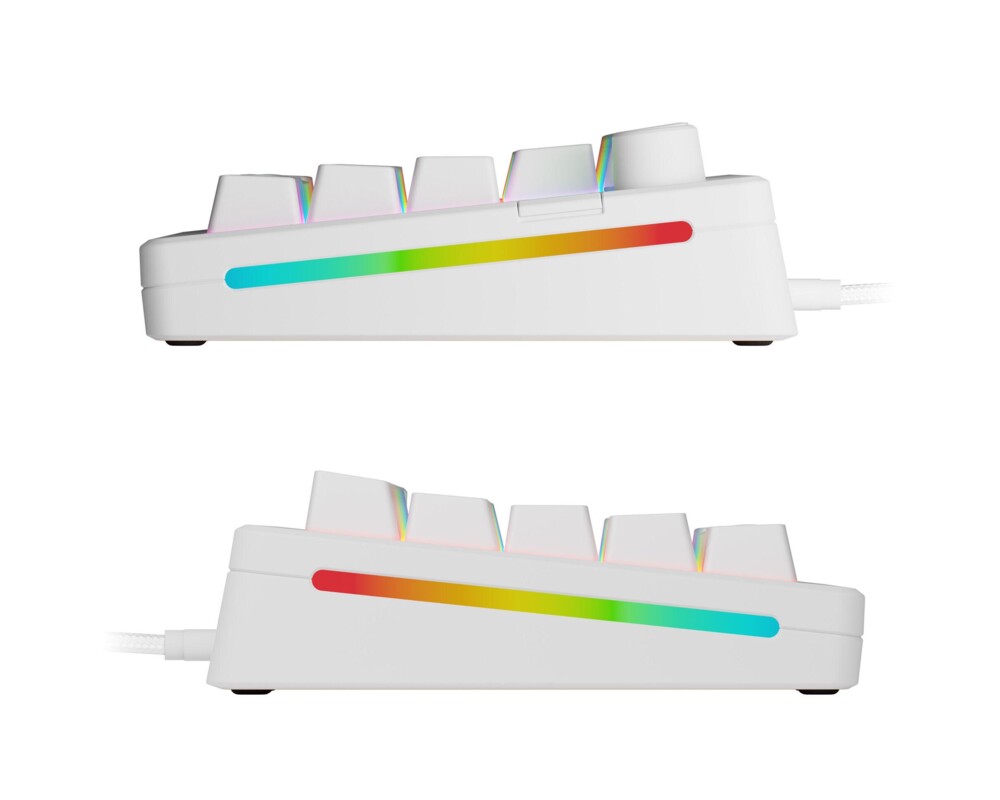 Клавиатура Геймърска механична клавиатура Glorious GMMK 3 65% White - Fox HE Switches 3