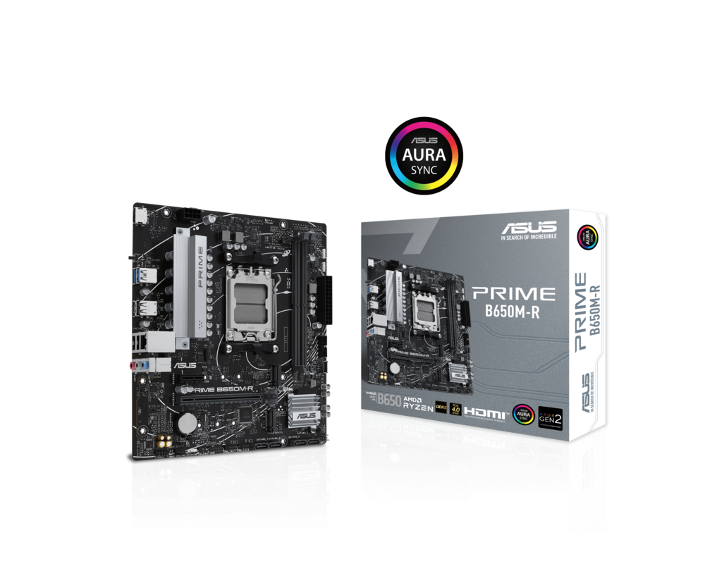 Дънна платка ASUS PRIME B650M-R socket AM5, 2xDDR5 5