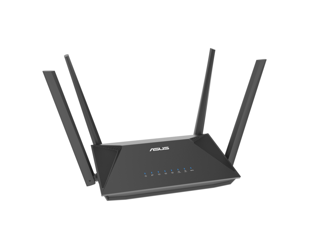 Рутер ASUS RT-AX52 AX1800 Dual Band WiFi 6 (802.11ax), AiMesh Compatible, Buil-in VPN 3