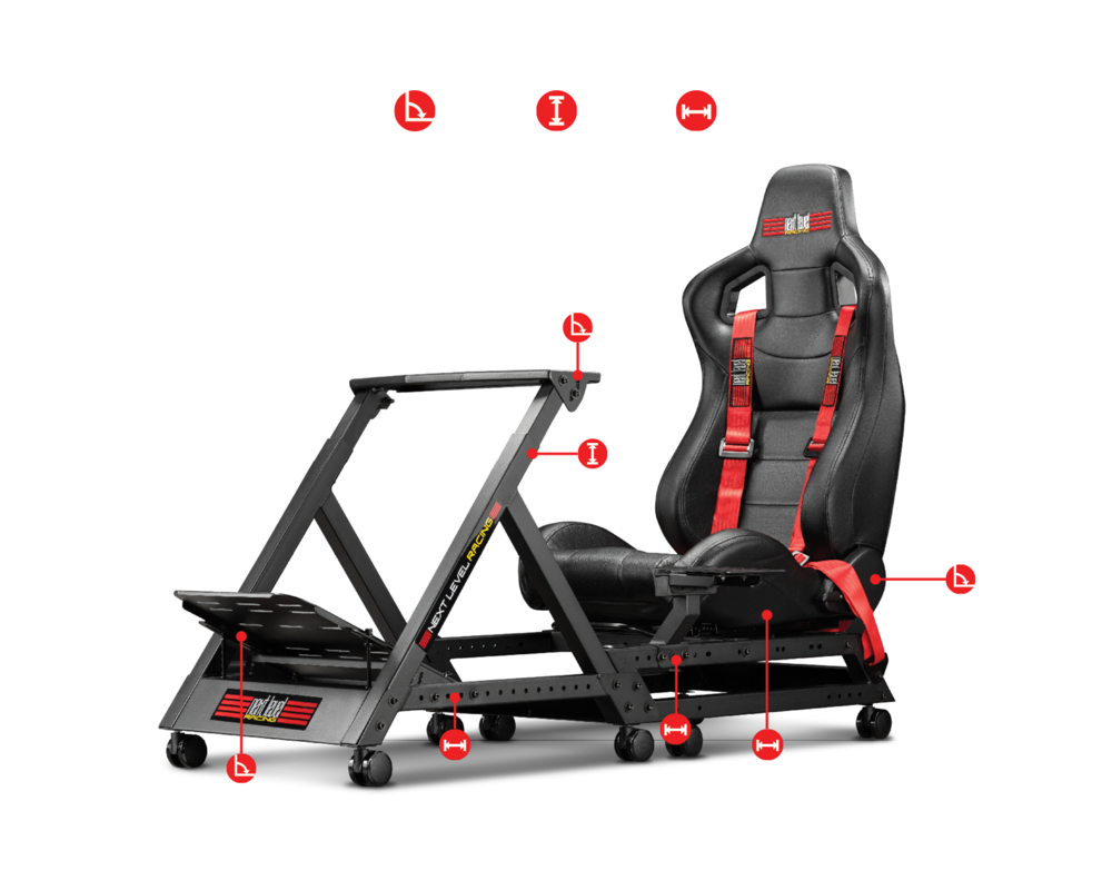 Геймърски стол Next Level Racing Cockpit Racing Simulator GT Track 6