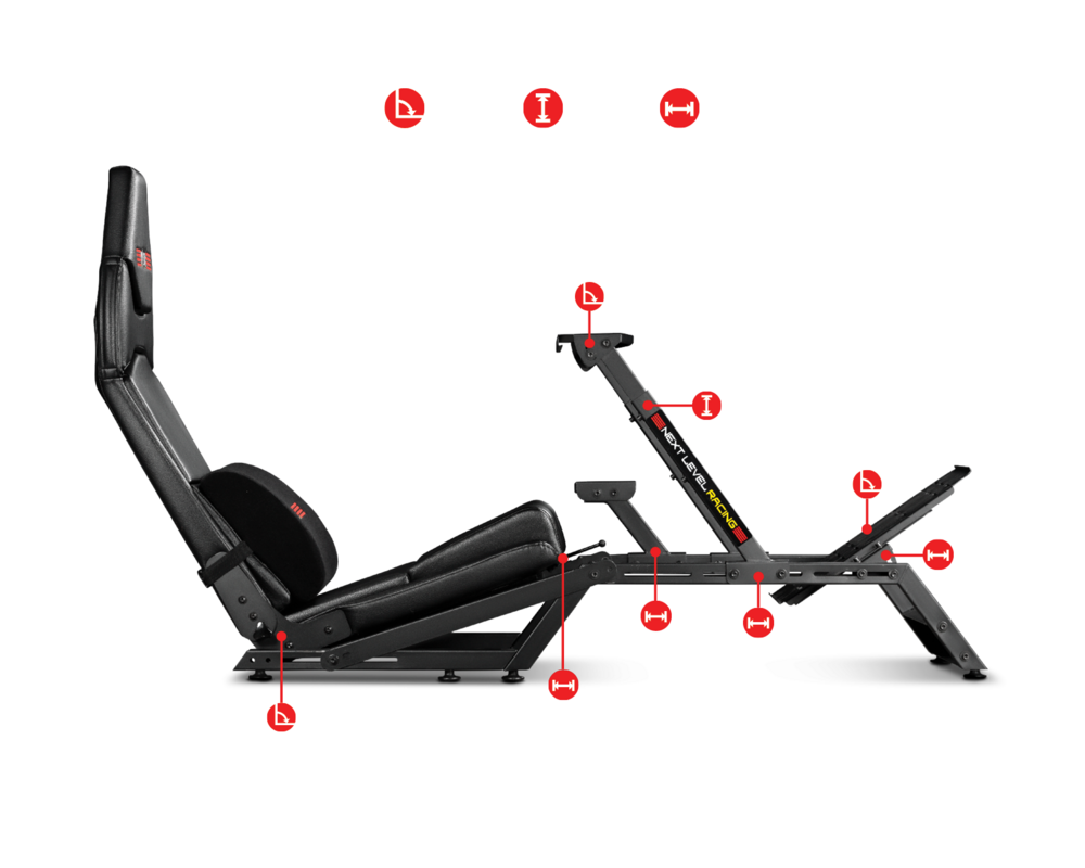 Геймърски стол Next Level Racing Cockpit Racing Simulator F-GT 4