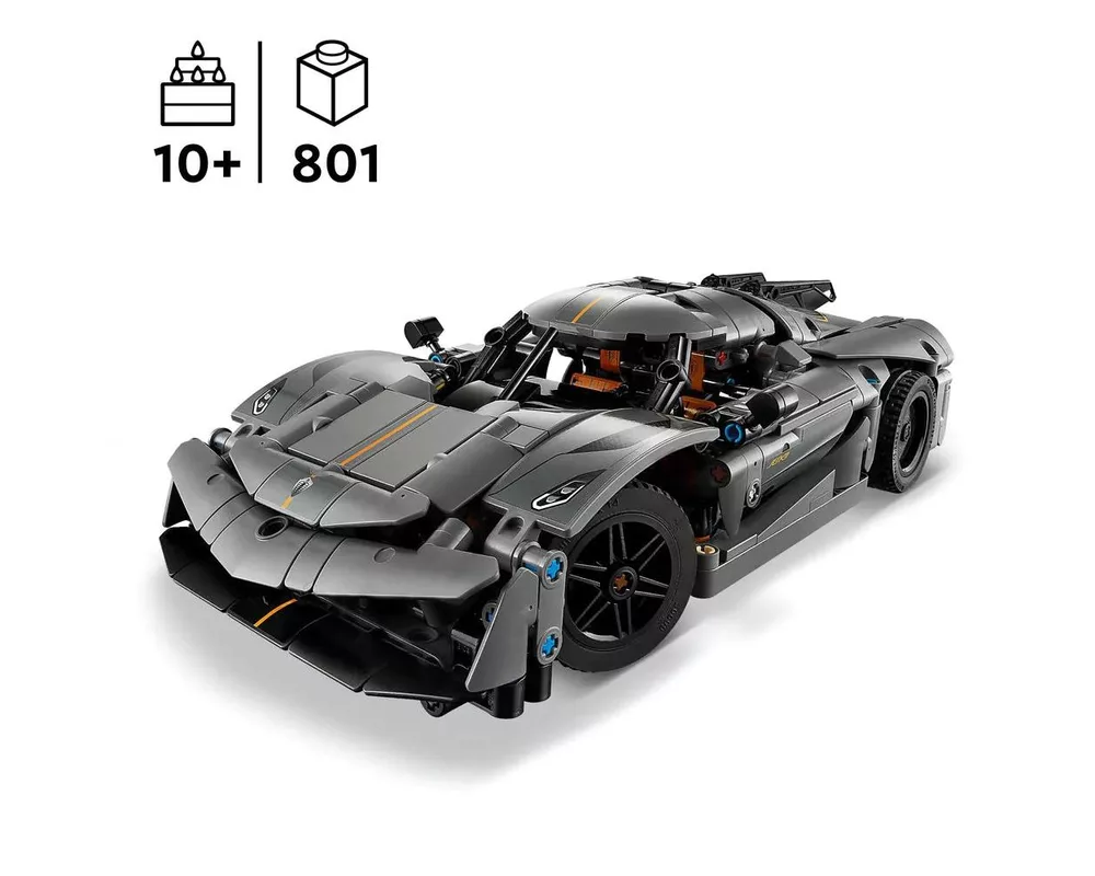 Конструктор LEGO Technic - Koenigsegg Jesko Absolut Grey Hypercar, 42173 3