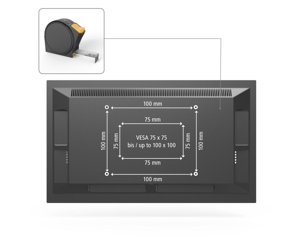 Стойка HAMA Стенна стойка за TV, накланяща се, 66 см (26") до 30 кг 8