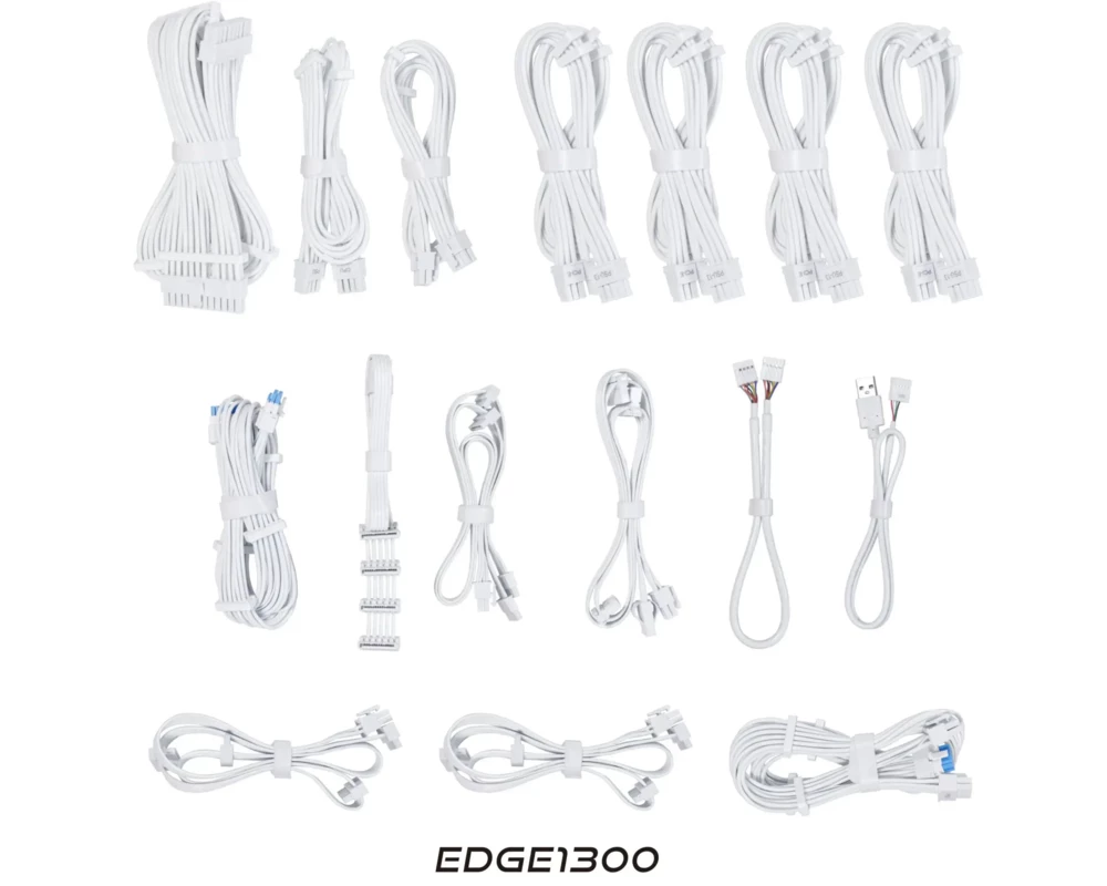 Захранване Lian Li EDGE EG1300 White 1300W 80+ Platinum PCIe 5.1, ATX 3.1 8