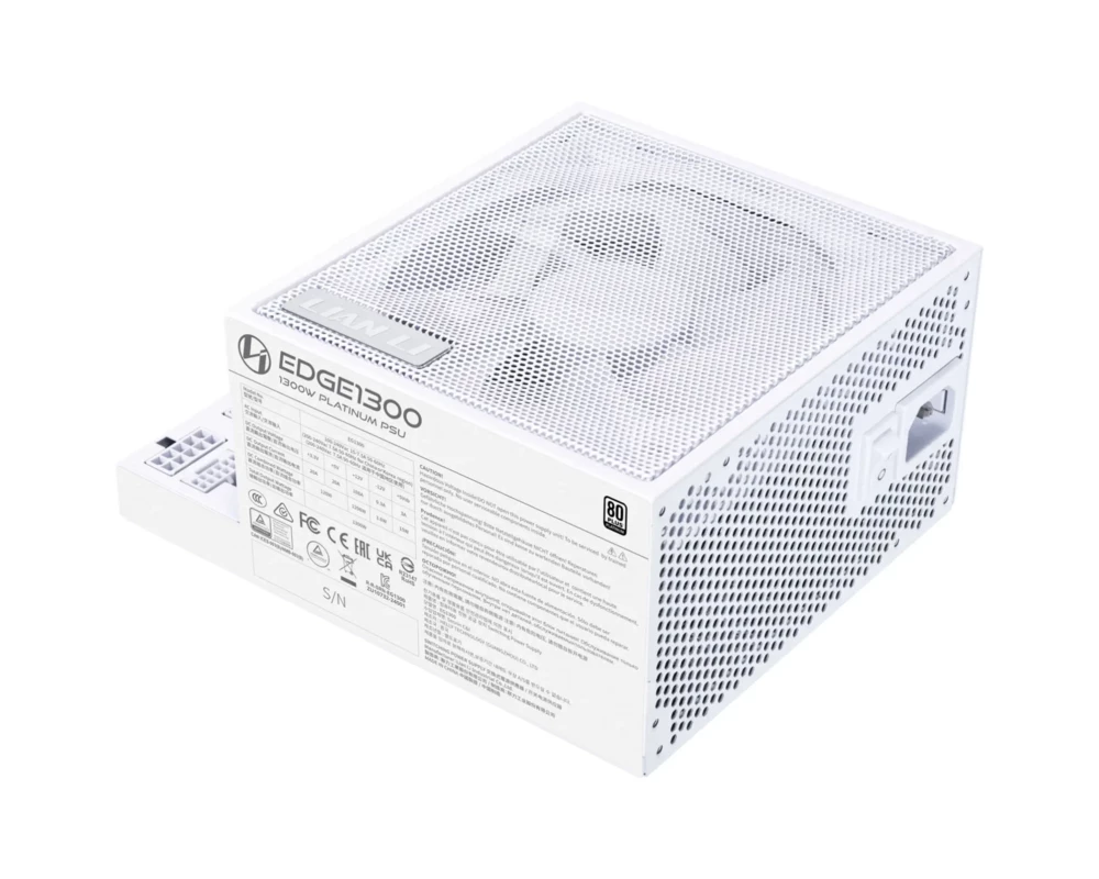 Захранване Lian Li EDGE EG1300 White 1300W 80+ Platinum PCIe 5.1, ATX 3.1 3