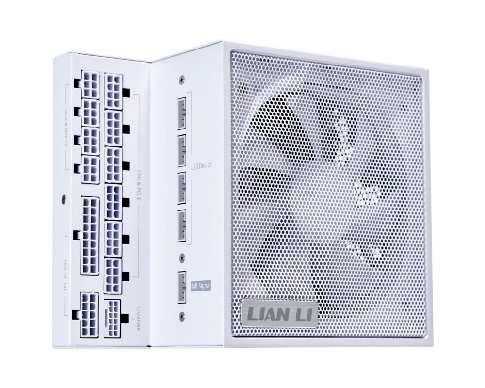 Захранване Lian Li EDGE EG1000 White 1000W 80+ Platinum PCIe 5.1, ATX 3.1 2