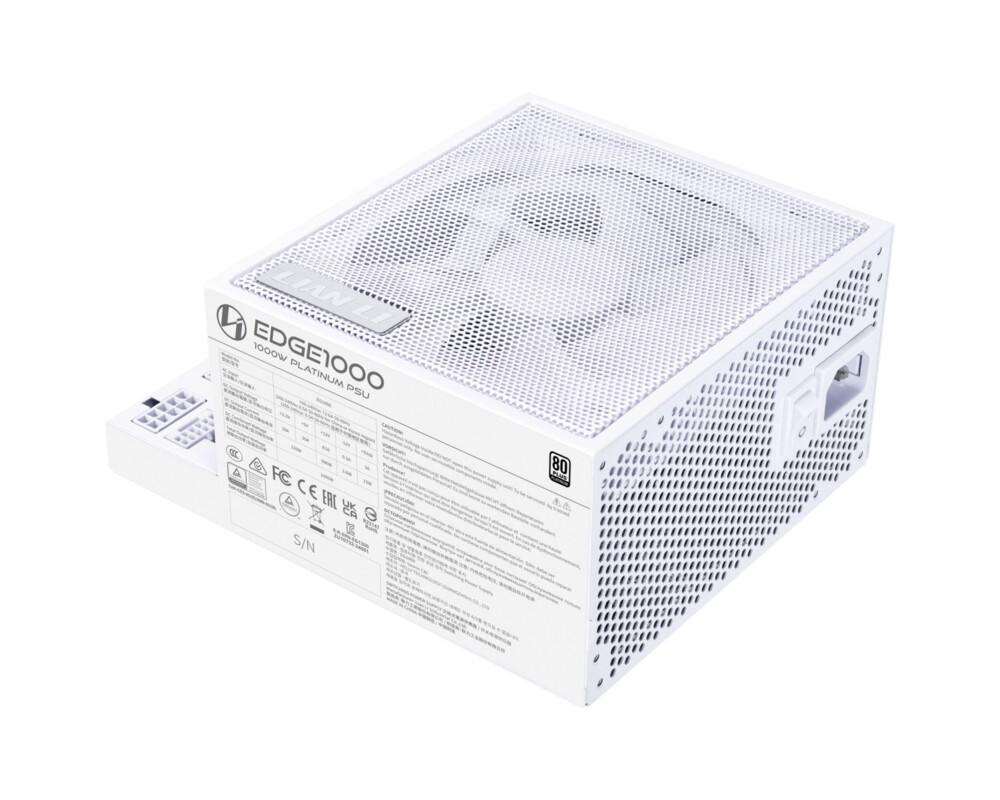 Захранване Lian Li EDGE EG1000 White 1000W 80+ Platinum PCIe 5.1, ATX 3.1 4