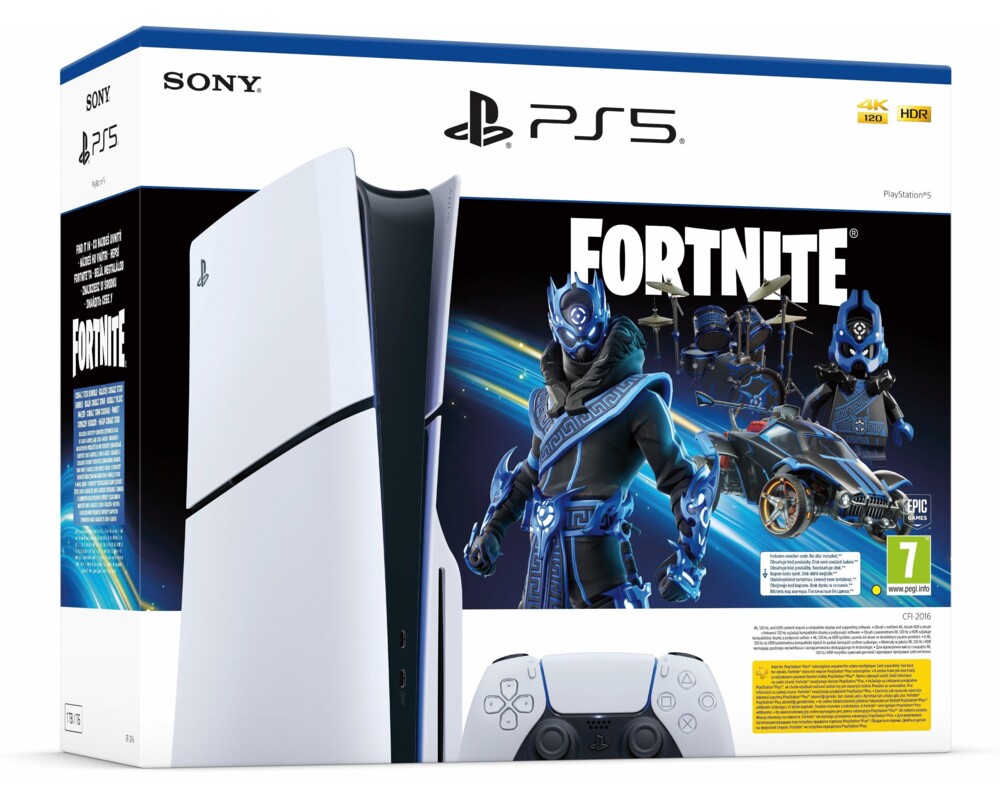 Конзола за игри SONY PlayStation 5 (Slim) - Fortnite Cobalt Star Bundle 3