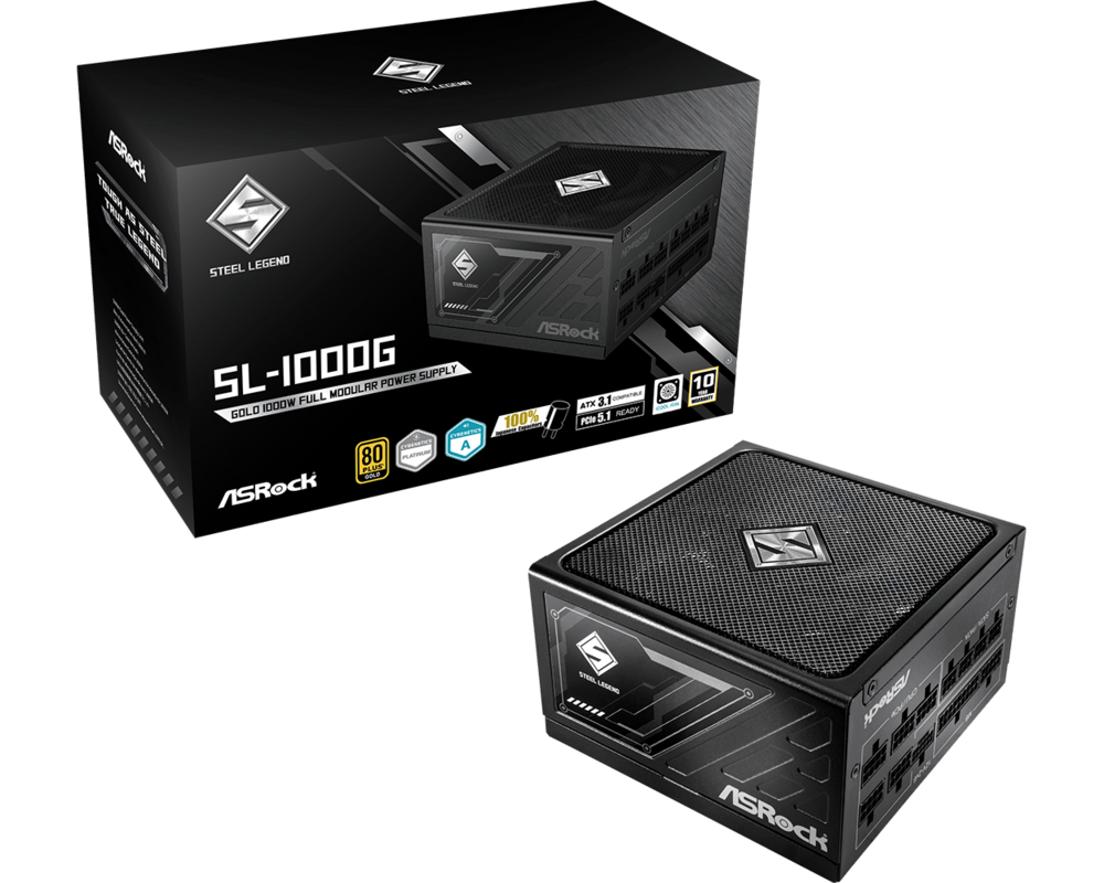 Захранване Asrock SL-1000G 1000W 80+ Gold 7