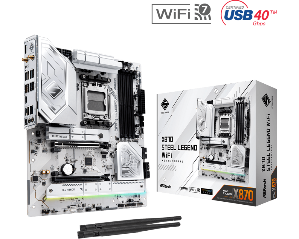 Дънна платка ASROCK X870 STEEL LEGEND WIFI 12