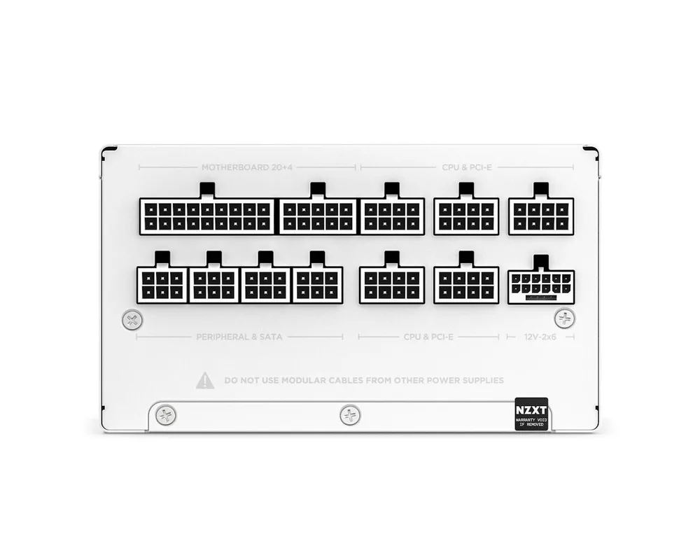 Захранване NZXT C1200 White 1200W 80+ Gold ATX 3.1 - Fully Modular 5