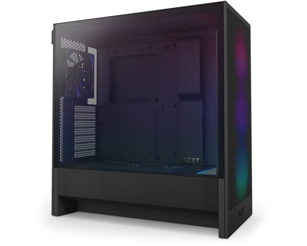 Кутия NZXT H5 Flow RGB 2024 Black, Mid-Tower