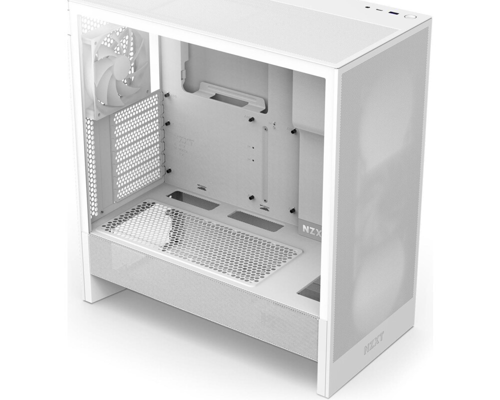 Кутия NZXT H5 Flow RGB 2024 White, Mid-Tower 2