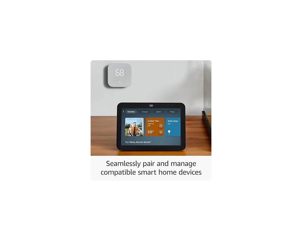 Тонколони Amazon Echo Show 8 (Gen 3), Сензорен екран, Гласов асистент, Черен 3