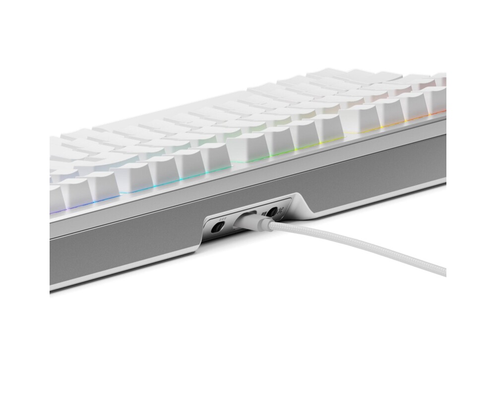 Клавиатура Геймърска механична клавиатура Glorious GMMK 3 Pro 100% Silver - Fox Linear Switches 4