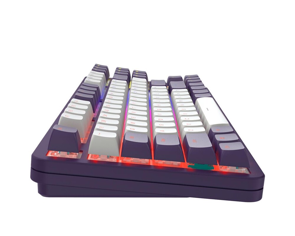 Клавиатура Геймърскa механична клавиатура Dark Project ALU87A Violet RGB - TKL 4