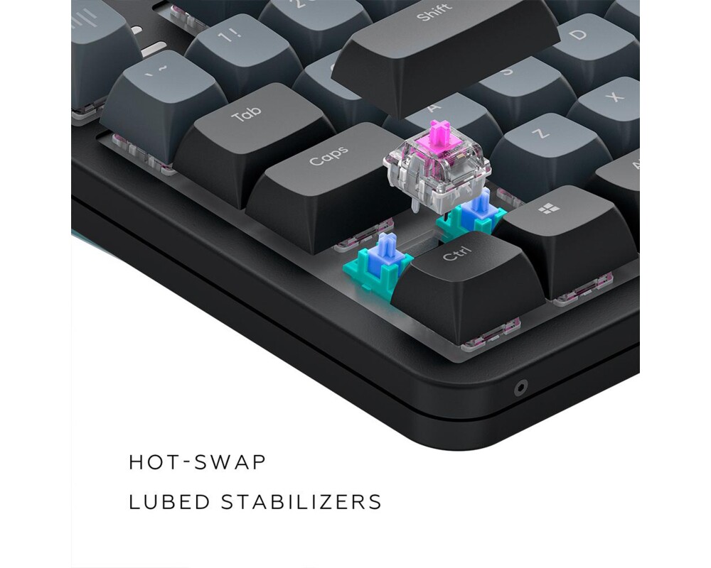 Клавиатура Геймърскa механична клавиатура Dark Project ALU87A Midnight RGB 6