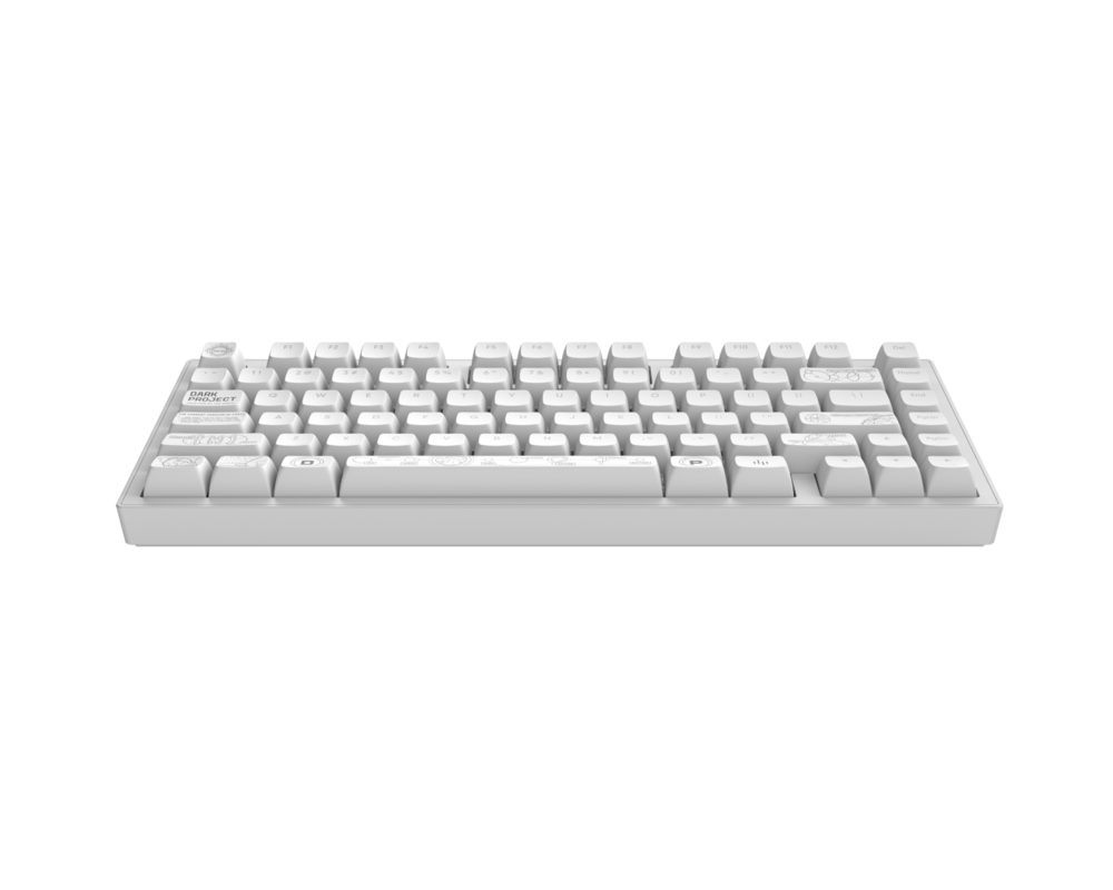 Клавиатура Геймърскa безжична клавиатура Dark Project ALU81A Terra Nova White RGB 2