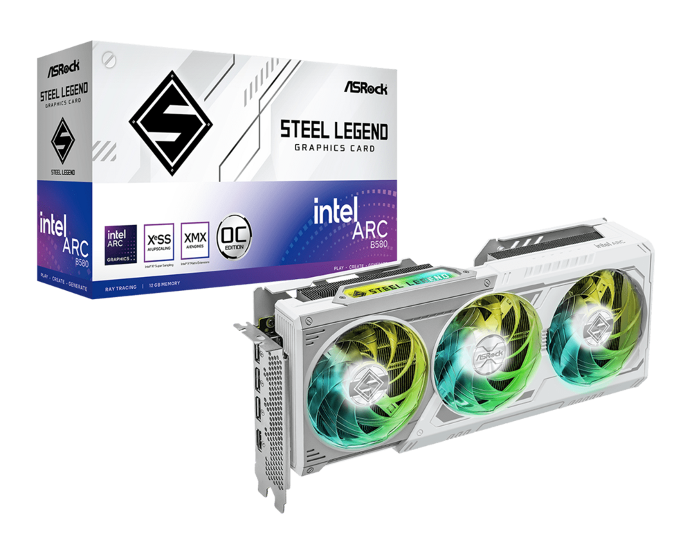 Видеокарта Asrock Intel Arc B580 Steel Legend 12GB... 18