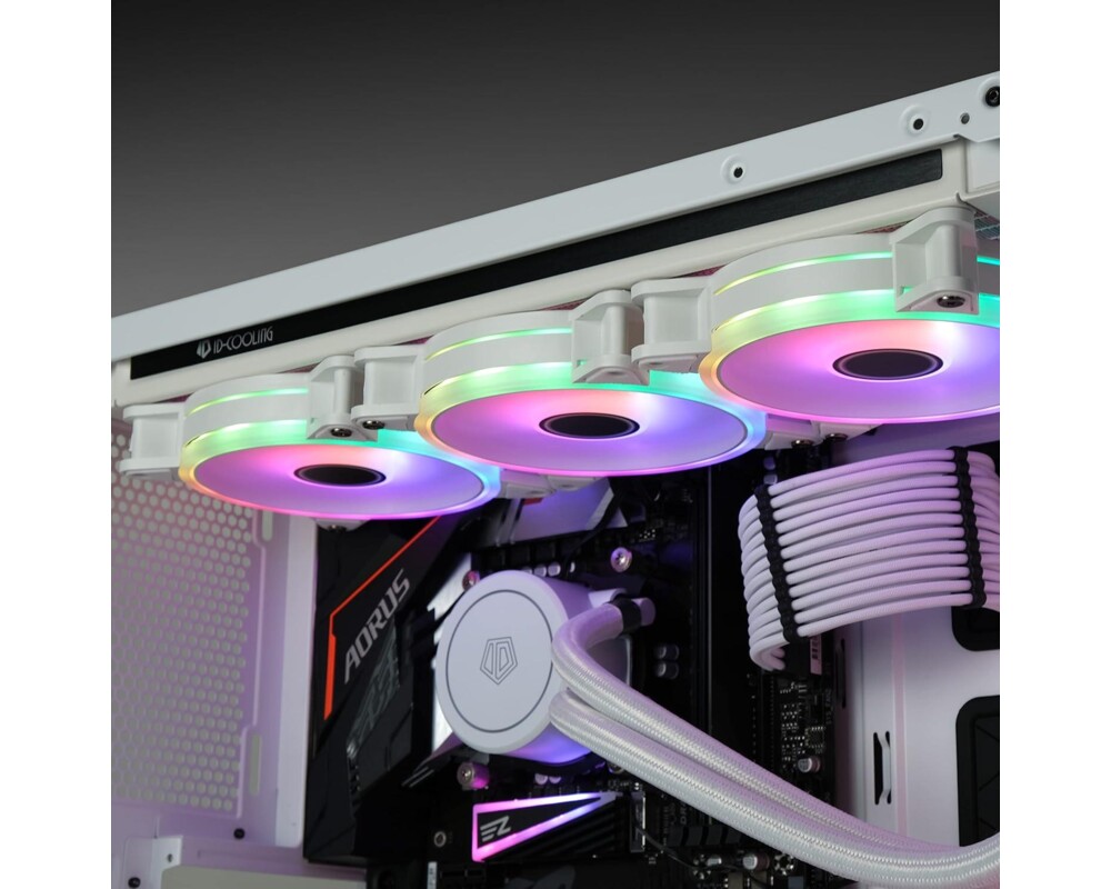 Вентилатор Комплект вентилатори EZDIY-FAB Moonlight White RGB PWM 120mm - 3 Pack 5